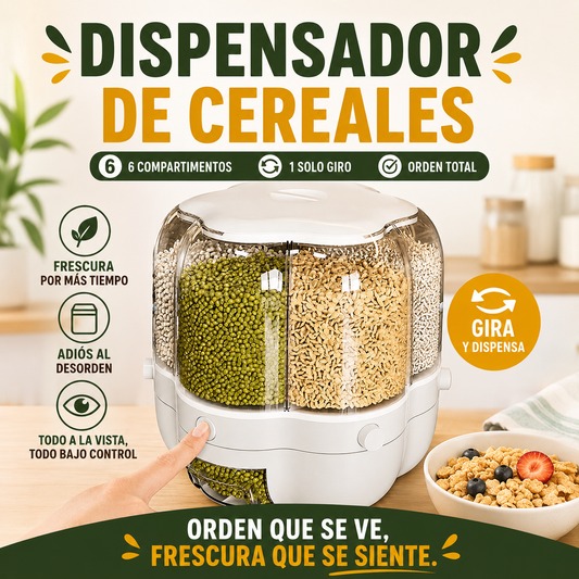 Dispensador de Cereales Giratorio