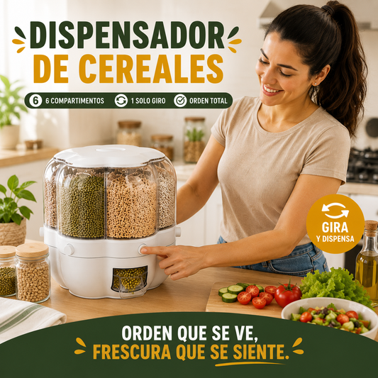 Dispensador de Cereales Giratorio