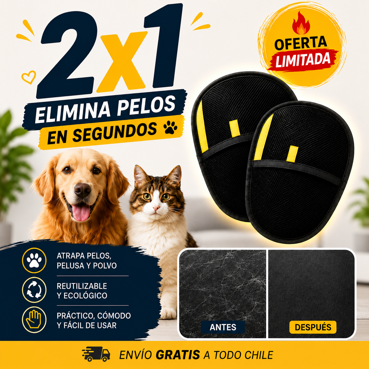 GUANTE QUITA PELOS
