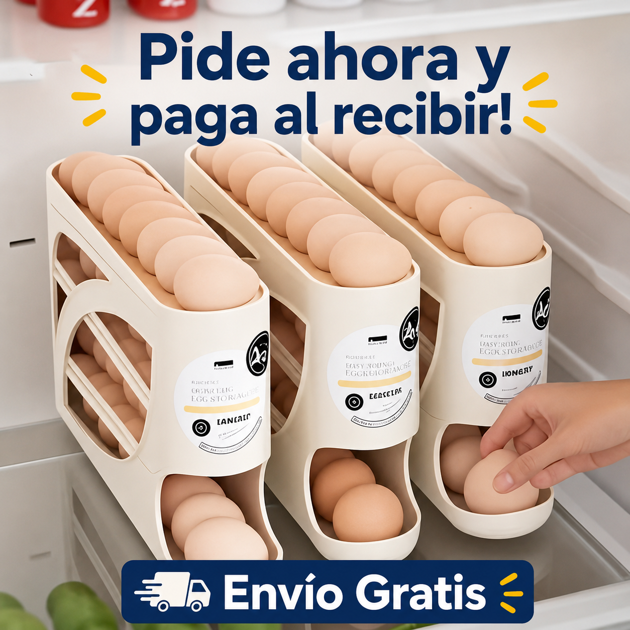DISPENSADOR DE HUEVOS 4 NIVELES ¡OFERTA 2 X 1!